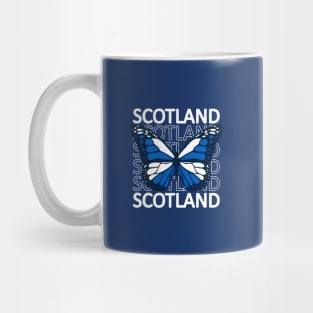 Scottish Flag Butterfly Mug